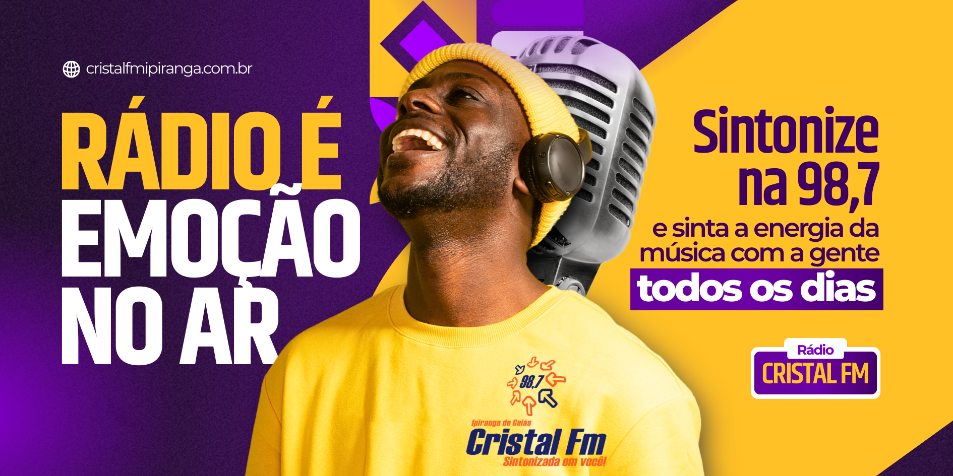 Banner Cristal FM
